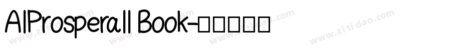 AIProsperaII Book字体转换
